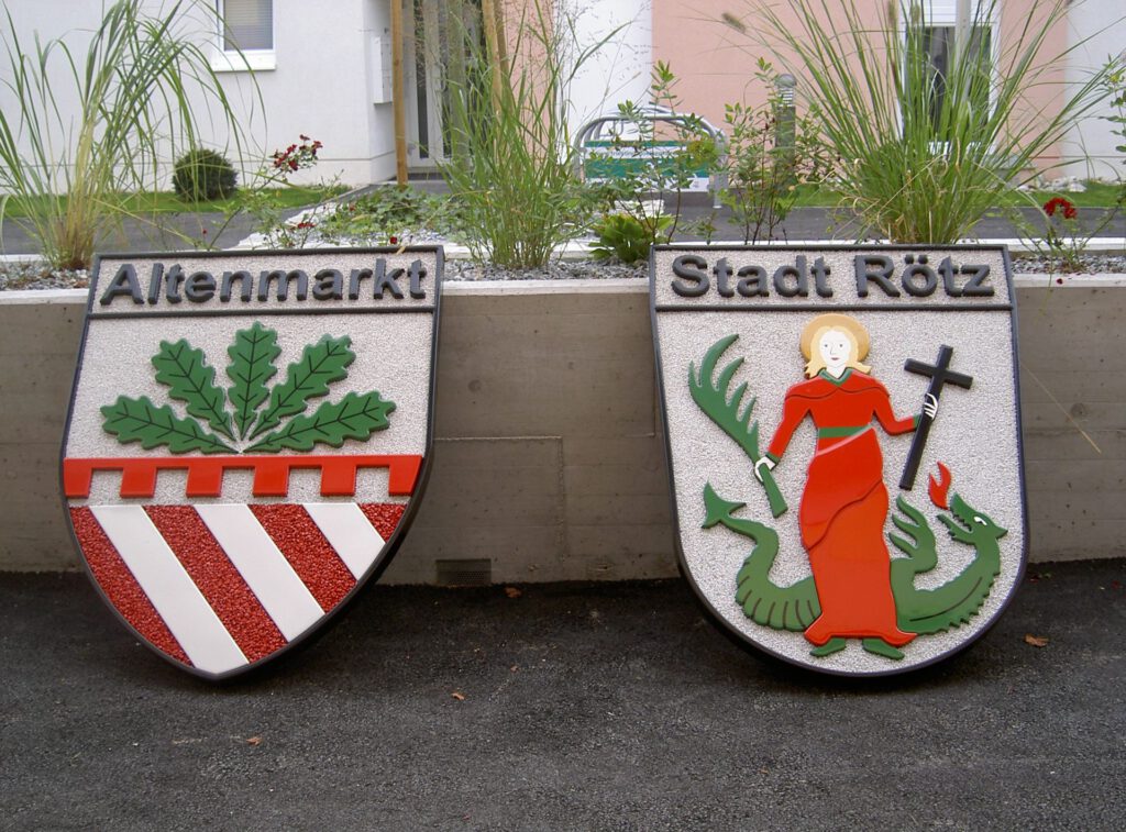 Wappen Altenmarkt und Rötz